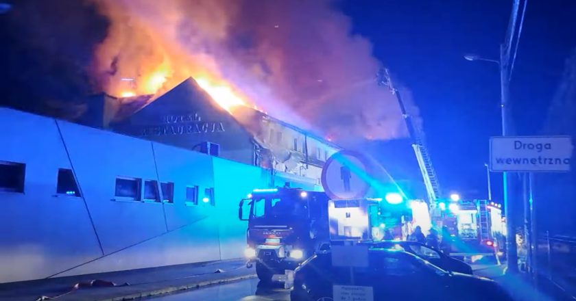 Pożar Hotelu Maria w Nowym Brzesku